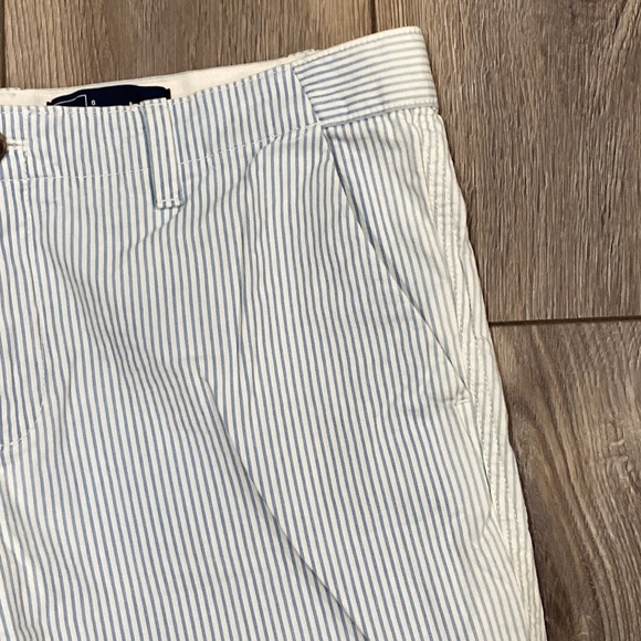 NWOT GAP Blue White Striped Cropped Pants Sz 8 - Picture 5 of 16